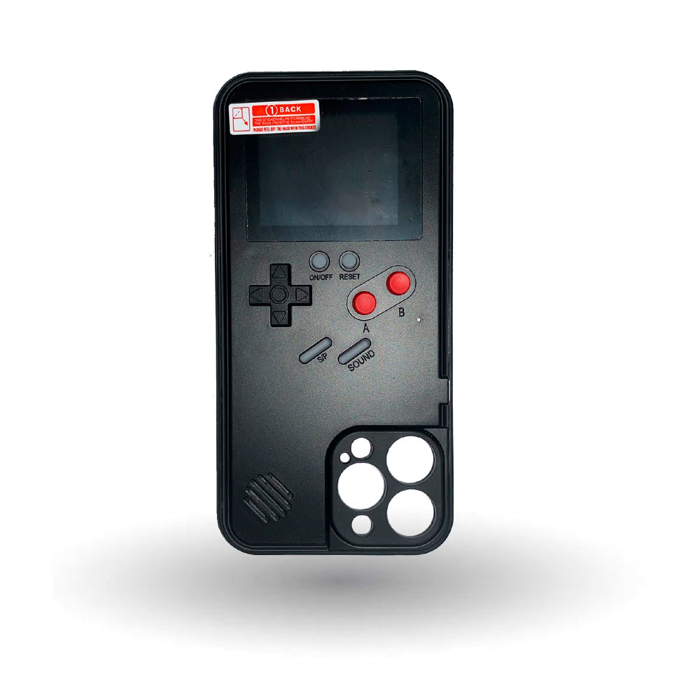 Case Gamer para iPhone 15 Pro MAX, diseño Nintendo, negro
