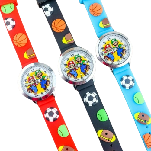 Reloj infantil personajes Super Mario Bros